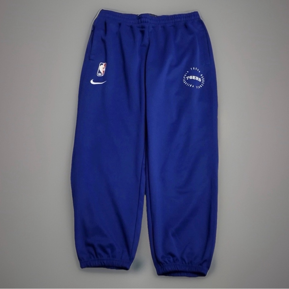 NEW NWT Nike Philadelphia 76ers Team Issued Sweatpants Large Blue Joggers NBA